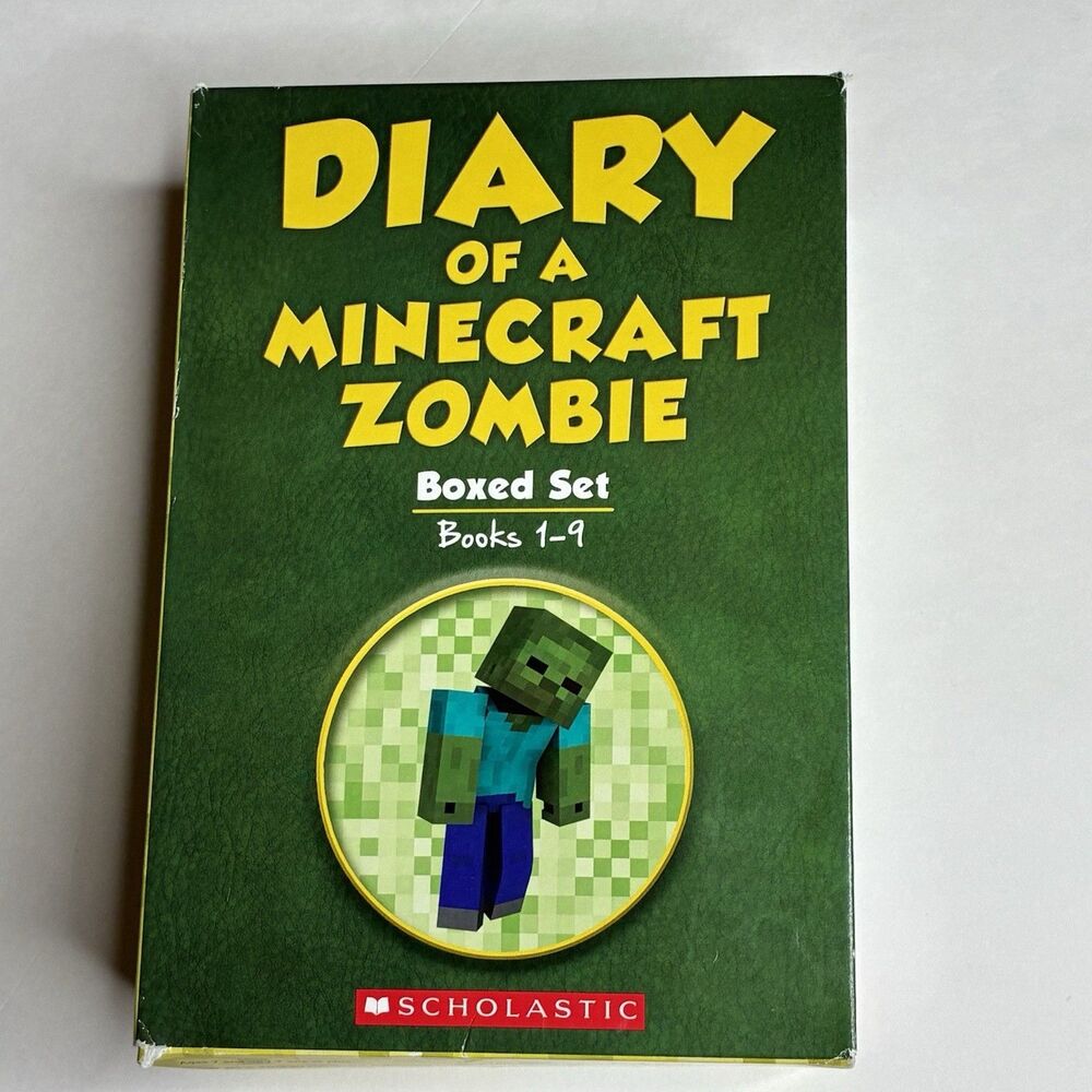 Diary of a Minecraft Zombie Books 1-9 Complete Box Set Scholastic 2016